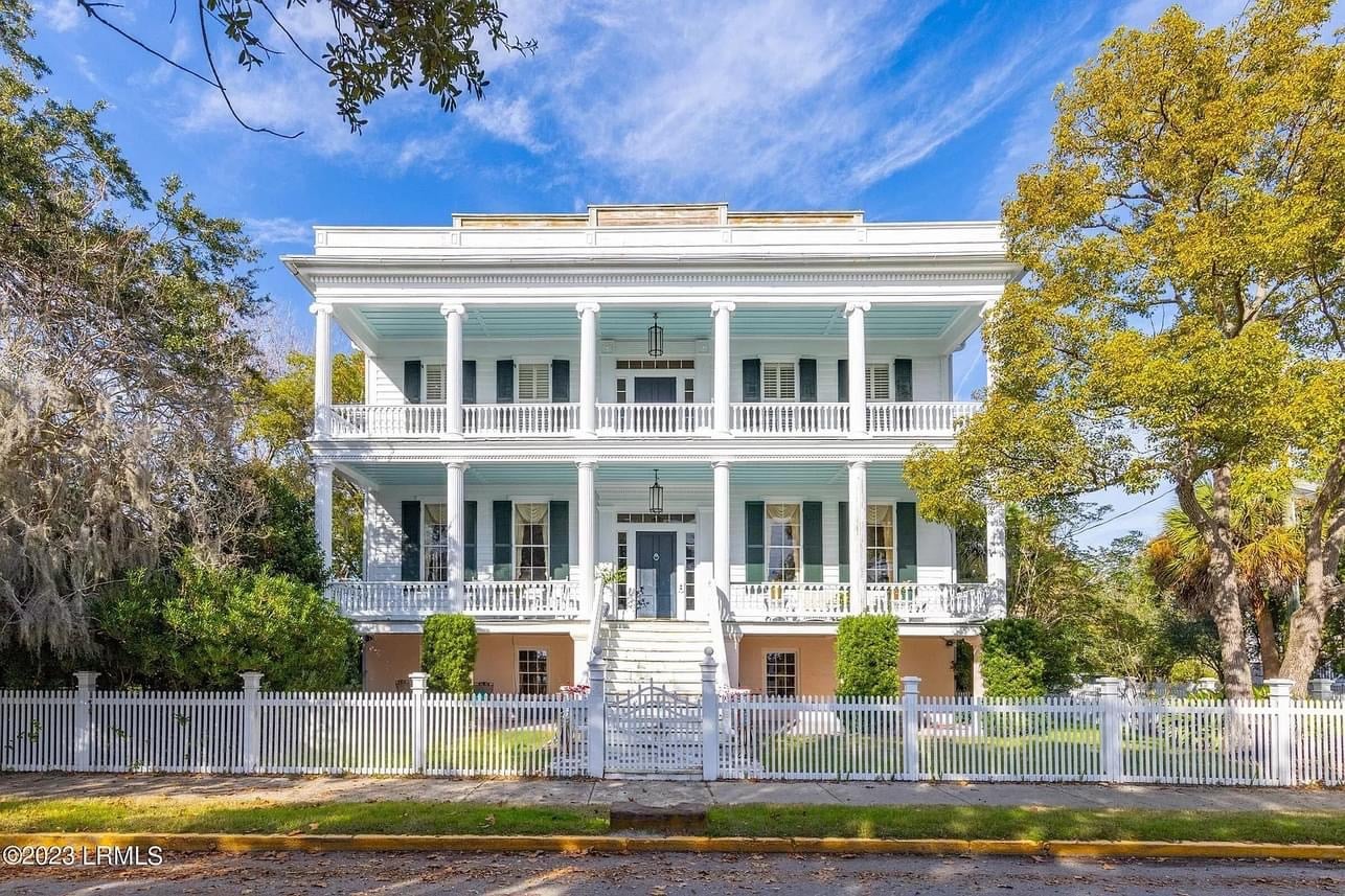 1852 Greek Revival For Sale In Beaufort South Carolina